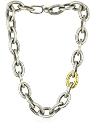 GURHAN "Galahad" Short Single Strand Silver with Gold Necklace