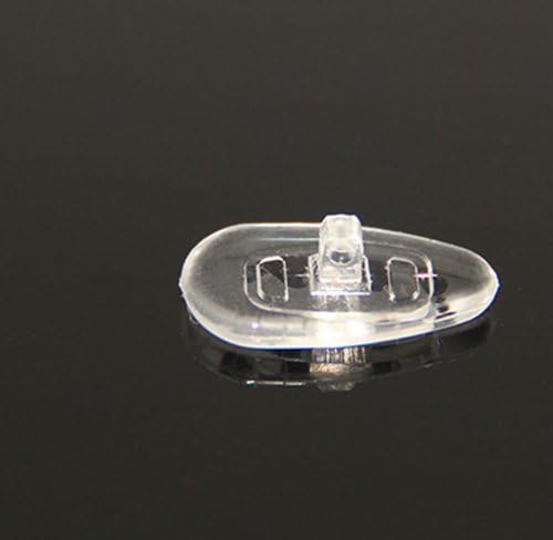 Services for You Premium Grade Soft Silicone - Symmetrical - Shape Click-on Silicon Nose Pads 14mm (10 Pairs)