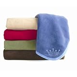 Eco Friendly Polar Fleece Blanket: Tan