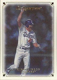 2007 UD Masterpieces # 6 Kirk Gibson - Dodgers - MLB Trading Card - Baseball Card - Mint Condition - Shipped In Protective Display Case !