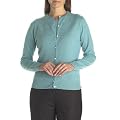 Women's Cashmere Round Neck Cardigan