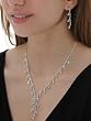 Beautiful Crystal Rhinestone Necklace and Matching Earrings