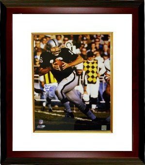 George Blanda Autographed/Hand Signed Oakland Raiders 16x20 Photo HOF 81 Custom Framed
