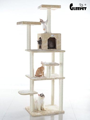 Stunning Faux Fur Playful Cat Tree