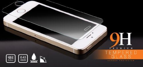iPhone 5c screen protector, 5, 5s 5c glass screen protector HD Clear Tempered Ballistic Glass 0.3mm