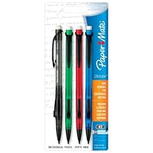 Paper Mate Clickster 0.5mm Mechanical Pencils, 4 Assorted Pencils (65145PP)