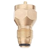 Iglobalbuy プロパンガス充填用アダプター - 安全タンク充填用アタッチメント - あらゆる1lb-シリンダーに適したブラス製標準バルブ用品