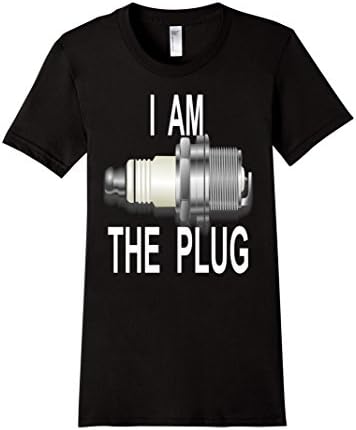Women's I Am The Plug T-Shirt / Plu Plu T-Shirt Large Black