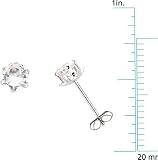 Teen April Birthstone Earrings