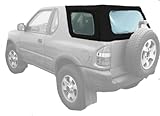 Acme C730/Charc-SF848 Black on Black Stayfast Cloth SUV Soft Top for Isuzu Imigo Acme C730/Charc-SF848 Black on Black Stayfast Cloth SUV Soft Top for Isuzu Imigo