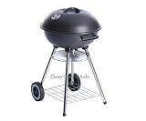 Barbecue-Grill Grill Stahl mit Rädern Rund NEU&OVP