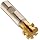 Niagara Cutter CCS150 Concave Radius Shank Type Cutter, High Speed Steel, TiN Coated, Weldon Shank, 1" Cutter Diameter, 6 Flutes, 5/32" Radius, 0.625" Width