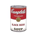 Campbell's Soup I: Black Bean, c.1968 Art Poster Print by Andy Warhol, 11x14 Art Poster Print by Andy Warhol, 11x14