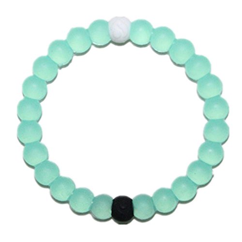 caxa New Silicone High transparent Beaded Bracelet With Tag and Black and White Beads