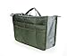 HOXIS Purse Organizer Insert Handbag Organzier Bag in Bag .(Brown)