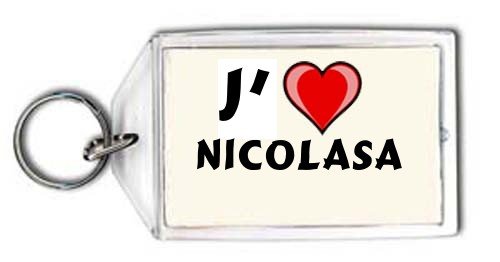 Cover image : J'aime Nicolasa Porte Clé