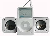 White Travel Size Foldable Multimedia Speaker for iPod, iPod , iPod nano, iPod Photo, iPod Mini, and iPod Shuffle, Microsoft Zune White Travel Size Foldable Multimedia Speaker for iPod, iPod , iPod nano, iPod Photo, iPod Mini, and iPod Shuffle, Microsoft Zune