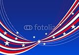 IMAGE OF Wallmonkeys Peel and Stick Wall Decals - Abstrakter Hintergrund - Usa - Stars and Stripes - 60