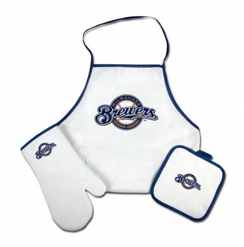 Milwaukee Brewers Apron and Mitt Set