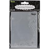 Darice 1218-117 Embossing Folder, 4.25 by 5.75-Inch, Snowflake Scroll Design