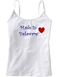 MADE IN DELAWARE - State Series - White Women's / Girls Camisole (Girlie / Babydoll)