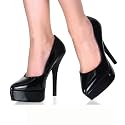 5 Sexy High Heel Pump Shoe Mini Platform Shoe Black Red