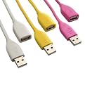 Flip Video USB Cables - White/ Yellow/ Pink (AUC1CP2)