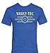 Vault Tec T-Shirt-Fallout Gaming Novelty Shirt - Heather Royal Blue Large
