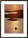 Rowboat heads toward a series of low-lying islands at twilight Subject Framed Art Poster Print by Thomas J. Abercrombie, 21x29