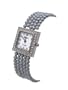 Geneva Platinum Mulit-Strand Black Faux Pearl Fashion Watch�with CZ Accents