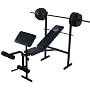 Cap Barbell Combo Bench with 80 Pound Weight Set