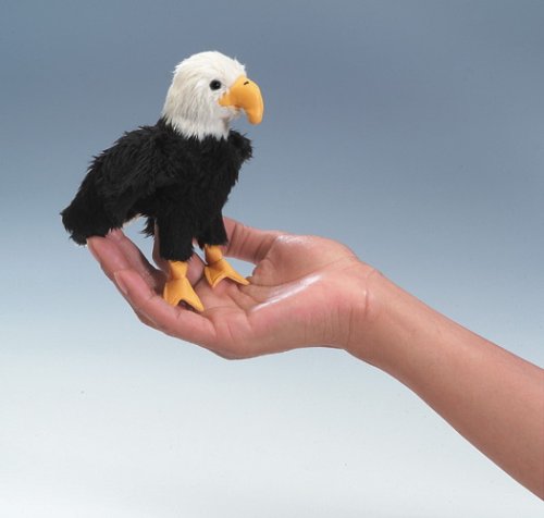 Childrens Toyshop  Toys : Folkmanis Bald Eagle Finger Puppet
