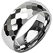 Spikes Tungsten Carbide His and Her Honey Comb Ring