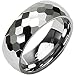 Spikes Tungsten Carbide His and Her Honey Comb Ring