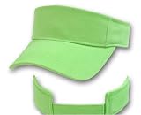 Blank Lime Green Adjustable Visor