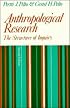 Anthropological Research: The Structure of Inquiry
