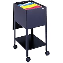 Safco Economy Mobile Tub File, Letter Size Black