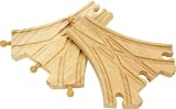 Three Way Wooden Train Points x 2