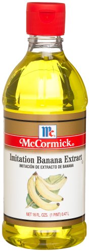 McCormick Imitation Banana Extrat, 16-Ounce Plastic Bottle (Pack of 6) by McCormick