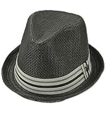 Peter Grimm Paper Fedora Hat Black