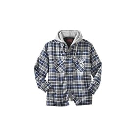 KingSize Big and Tall Wrangler Hooded Flannel Shirt Jacket by KingSize