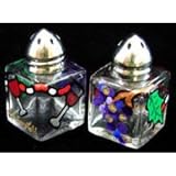Wine Festival Design - Hand Painted - Mini Salt & Peppers, .5 oz., Set of 2 Wine Festival Design - Hand Painted - Mini Salt & Peppers, .5 oz