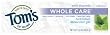 Tom's of Maine Natural Whole Care Anticavity & Tartar Control Plus Whitening Gel, Spearmint, 5.5 -Ounce Tubes (Pack of 6)