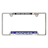 MLB Colorado Rockies Metal License Plate Frame