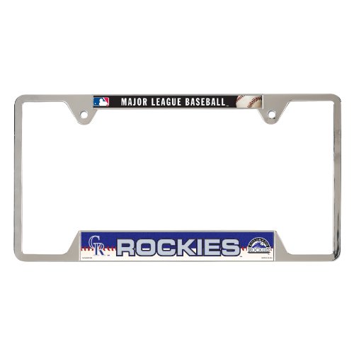 MLB Colorado Rockies Metal License Plate Frame