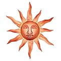 Sun Face Wall Sculpture- Polished Finish(24")