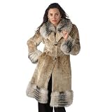 Cedric's Luxe Collection Fox Fur Trim Sheared Opossum Stroller Jacket