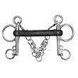Hard Rubber Mullen Mouth Pelham Bit W/6" Cheeks (211807)