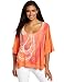 Calvin Klein Jeans Women's String Necklace Tee, Clementine, Medium