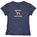T-SHIRT WOMAN NAVY BLUE " PROPERTY OF MY ITALIAN GREYHOUND " Medium